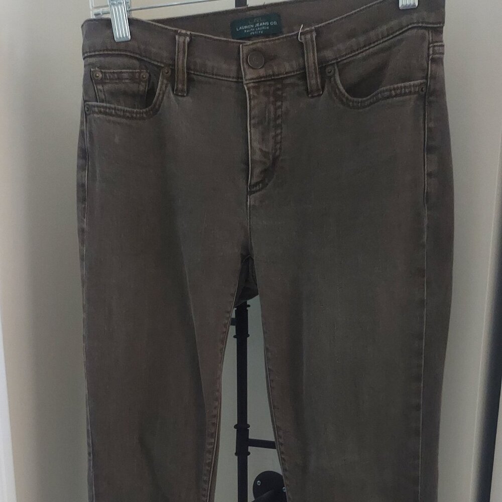 Lauren  Petite jeans, Olive, sz 2